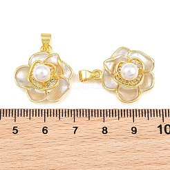 Messing micro pave klare zirkonia anhänger&nbsp;KK-CBA6A75-53D-G