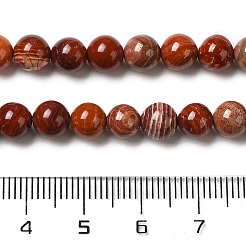Natürliche rote Schlangenhaut-Jaspis-Perlenstränge&nbsp;G-H298-A02-02