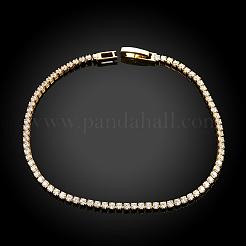 Romantique alliage d'étain bracelets strass tcheque&nbsp;BJEW-BB02311-G