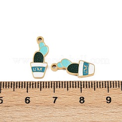 304 Edelstahl-Emaille-Anhänger&nbsp;STAS-C137-03A-G