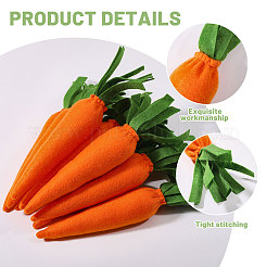 Tema pasquale imitazione carota tessuti non tessuti e decorazione in poliestere&nbsp;DJEW-WH0015-201