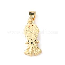 Ottone micro spianare pendenti zirconi&nbsp;KK-P233-03G