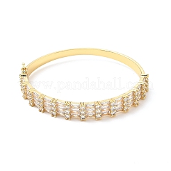 Bracelet articulé en zircone cubique transparente&nbsp;BJEW-J165-17G