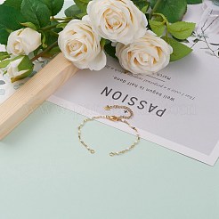 Bracciale a catena con maglie in acciaio inossidabile 304 placcato sotto vuoto in PVD&nbsp;AJEW-JB00870-03