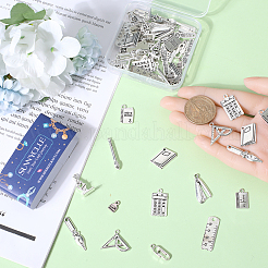 72 pièces 12 styles pendentifs en alliage de style tibétain&nbsp;FIND-SC0006-80