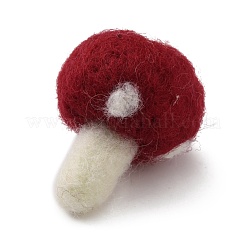 Travail manuel feutre aiguille feutrage champignon ornements&nbsp;AJEW-WH0289-38F