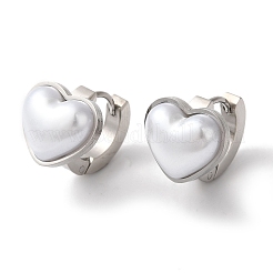 Pendientes de aro de acero inoxidable 304&nbsp;LS-EJEW-A110-01P