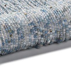 Natürliche Aquamarin Perlen Stränge&nbsp;G-RM2025-A17-2mm