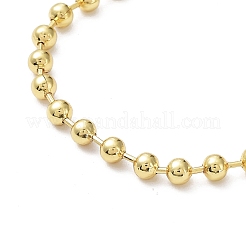 Gestellplattierte Kugelkettenarmbänder aus Messing für Damen&nbsp;BJEW-G676-01B-G