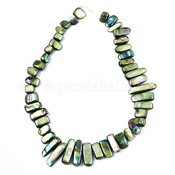 Naturali di acqua dolce perline shell fili&nbsp;SHEL-N026-123E