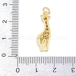 Pendenti in zirconi cubici trasparenti in micro pavè di ottone&nbsp;KK-H273-48G-02