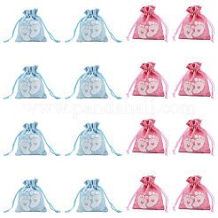 Borse con coulisse in poliestere a forma di impronta di bambino&nbsp;ABAG-FZC0001-01B