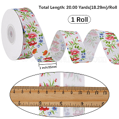 1 rouleau de ruban gros-grain en polyester imprimé simple face&nbsp;SRIB-CY0001-12B