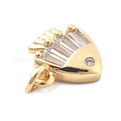 Crémaillère en laiton avec pendentifs en zircone cubique&nbsp;KK-Q017-15A-G