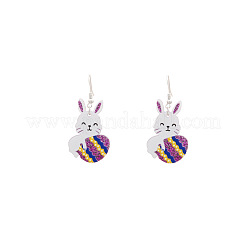 Boucles d'oreilles pendantes en acrylique pour Pâques&nbsp;FS-WG521CC-01