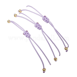 3 bracelet de perles tressées en pierres précieuses de 3 styles&nbsp;BJEW-JB11146-05
