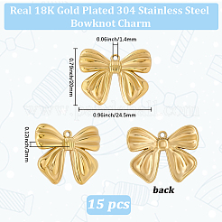 15 pendentif en acier inoxydable 304&nbsp;STAS-BBC0007-76G