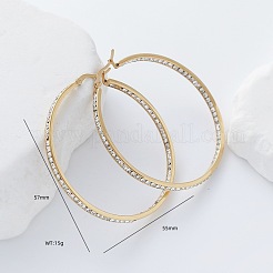 Boucles d'oreilles créoles en acier inoxydable 304&nbsp;WV2834