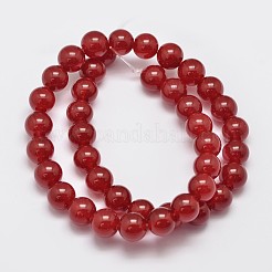 Natürliche und gefärbte Perle Malaysia Jade Stränge&nbsp;G-A146-10mm-A02