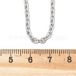 Anlaufgeschützte klassische schlichte 304 Edelstahl Herren Damen Ankerkette Halskette Herstellung&nbsp;STAS-P045-03P