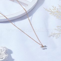 Collier pendentif cerise 1 pièce&nbsp;NJEW-LP0003-17G