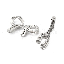Fermoirs à rabat en laiton avec zircone cubique transparente&nbsp;KK-M306-03P