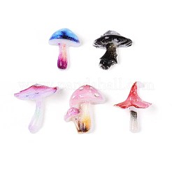 Cabochons aus undurchsichtigem Harz mit Pilzmotiv&nbsp;CRES-T025-22