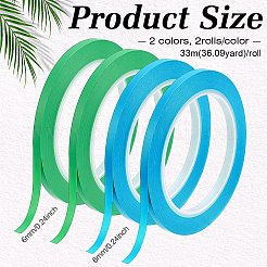4 rotolo di nastro bicolore in PVC per vernice auto&nbsp;FIND-BC0019-41A