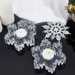1 Set Kerzenhalter aus Glas&nbsp;AJEW-PH0006-89