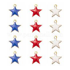 Encantos de latón 30pcs 3 colores&nbsp;KK-LS0001-25G