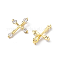 Pendentifs en laiton zircon cubique transparent&nbsp;KK-K360-20G