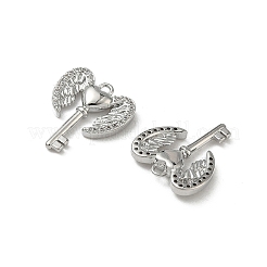 Messing Micro Pave ClearKubisch Zirkonia Anhänger&nbsp;KK-A280-10P
