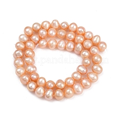 Brins de perles de culture d'eau douce naturelles&nbsp;PEAR-I007-07X-03B