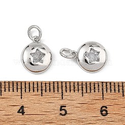 Dijes de latón con circonitas cúbicas transparentes de Shegrace&nbsp;XGRQ3P174-593P