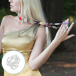 Kits para hacer anillos de puño con flores&nbsp;DIY-UN0008-09P