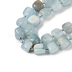 Natürliche Aquamarin Perlen Stränge&nbsp;G-A254-A01-02