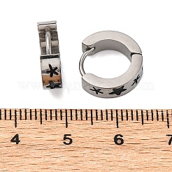 Orecchini in acciaio inossidabile 304 con smalto&nbsp;EJEW-M001-20A-P
