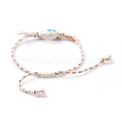 Verstellbare geflochtene Perlenarmbänder&nbsp;BJEW-JB05152