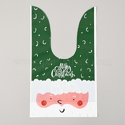Plastiktüten zum Thema Weihnachten, für weihnachtsfeier süßigkeiten snack geschenkverzierungen, Farbig, 22.6x13.5 cm, 50 Stück / Beutel