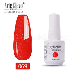 15ml spezieller Nagellack, für Nail Art Stempeldruck, Lack Maniküre Starter Kit, orange rot, Flasche: 34x80mm
