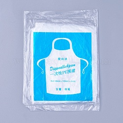 Пластиковый многофункциональный одноразовый фартук водонепроницаемый фартук, прозрачные, 96x61.4 см