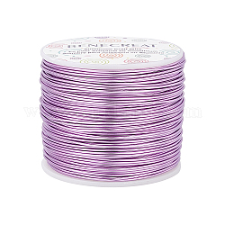 Fil d'aluminium rond, support violet, 17 jauge, 1.2mm, environ 380.57 pied (116 m)/rouleau
