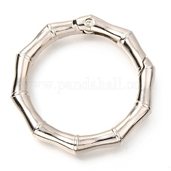 Bagues à ressort en alliage de zinc, anneau de polygone, platine, 42x6mm, diamètre intérieur: 32 mm