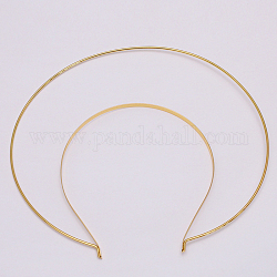 Accessori per capelli di risultati fascia per capelli di ferro, oro, 4.5~21x2mm