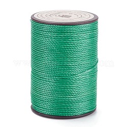 ラウンドワックスポリエステル糸ストリング  マイクロマクラメコード  ツイストコード  革縫い用  ターコイズ  0.8mm  約54.68ヤード（50m）/ロール