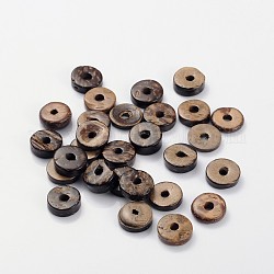 Perles de noix de coco, donut, brun, 12mm, environ 1000 pcs/500 g