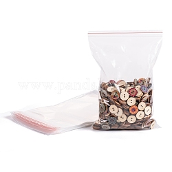 Plastic Zip Lock Bags, Resealable Packaging Bags, Top Seal, Self Seal Bag, Rectangle, Clear, 25x17cm, Unilateral Thickness: 2 Mil(0.05mm)