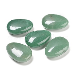 Natural Green Aventurine Beads, No Hole/Undrilled, Teardrop, 45~45.5x30~31.5x14.5~15mm