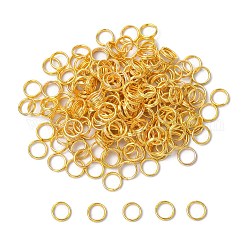 Golden Iron Split Rings, Double Loops Jump Rings, Cadmium Free & Nickel Free & Lead Free, 6mm in diameter, 1.4mm thick, about 5.3mm inner diameter, about 450pcs/50g