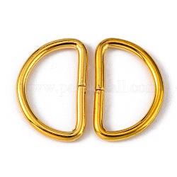 Eisen d Ringe, Schnallenverschlüsse, für das Gurtband, Umreifungsbeutel, Bekleidungszubehör, golden, Innen: 15x25.4 mm